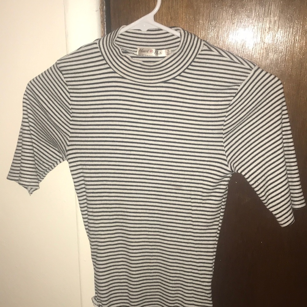 Striped Ribbed Body Suit